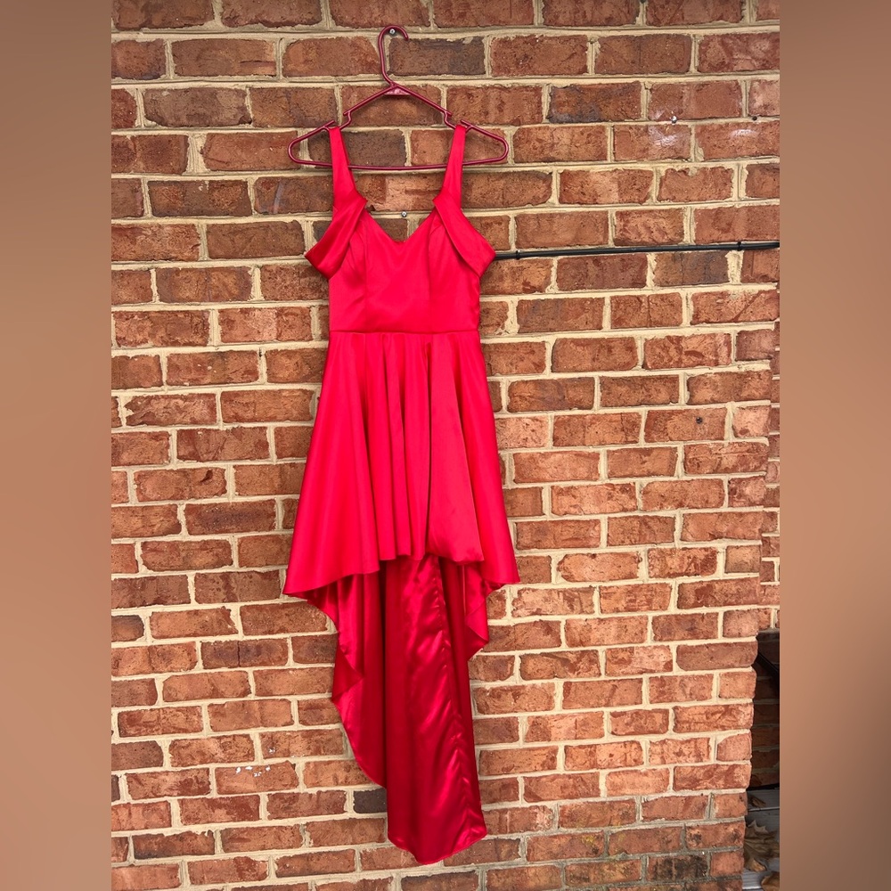 Sequin Hearts High Low Dress
